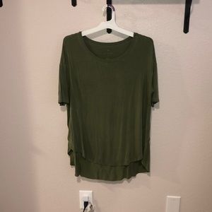 American Eagle Olive Green Soft and Sexy T
